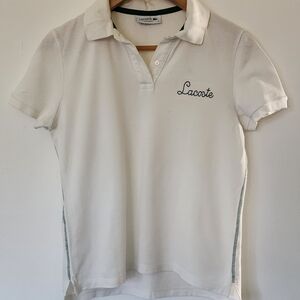 White Lacoste Polo Shirt 34 / XS
